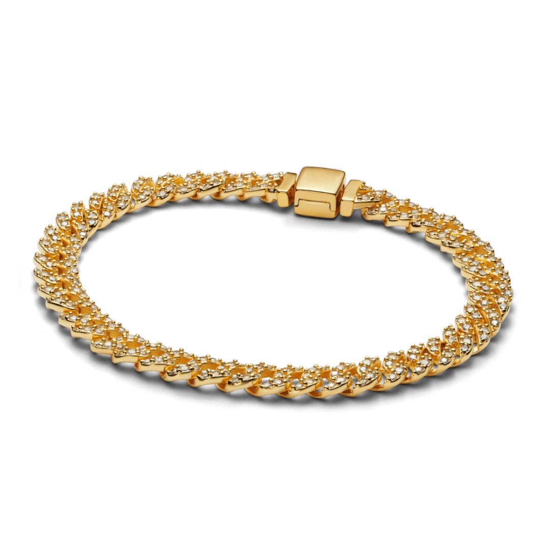 Orla & James - Gold Pave Cuban Bracelet