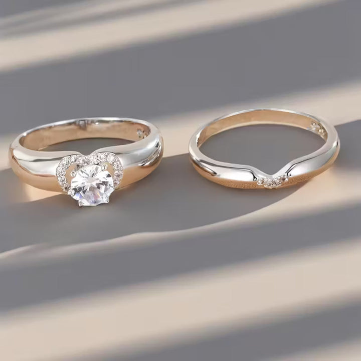 Orla & James - Heart Halo Duo Ring