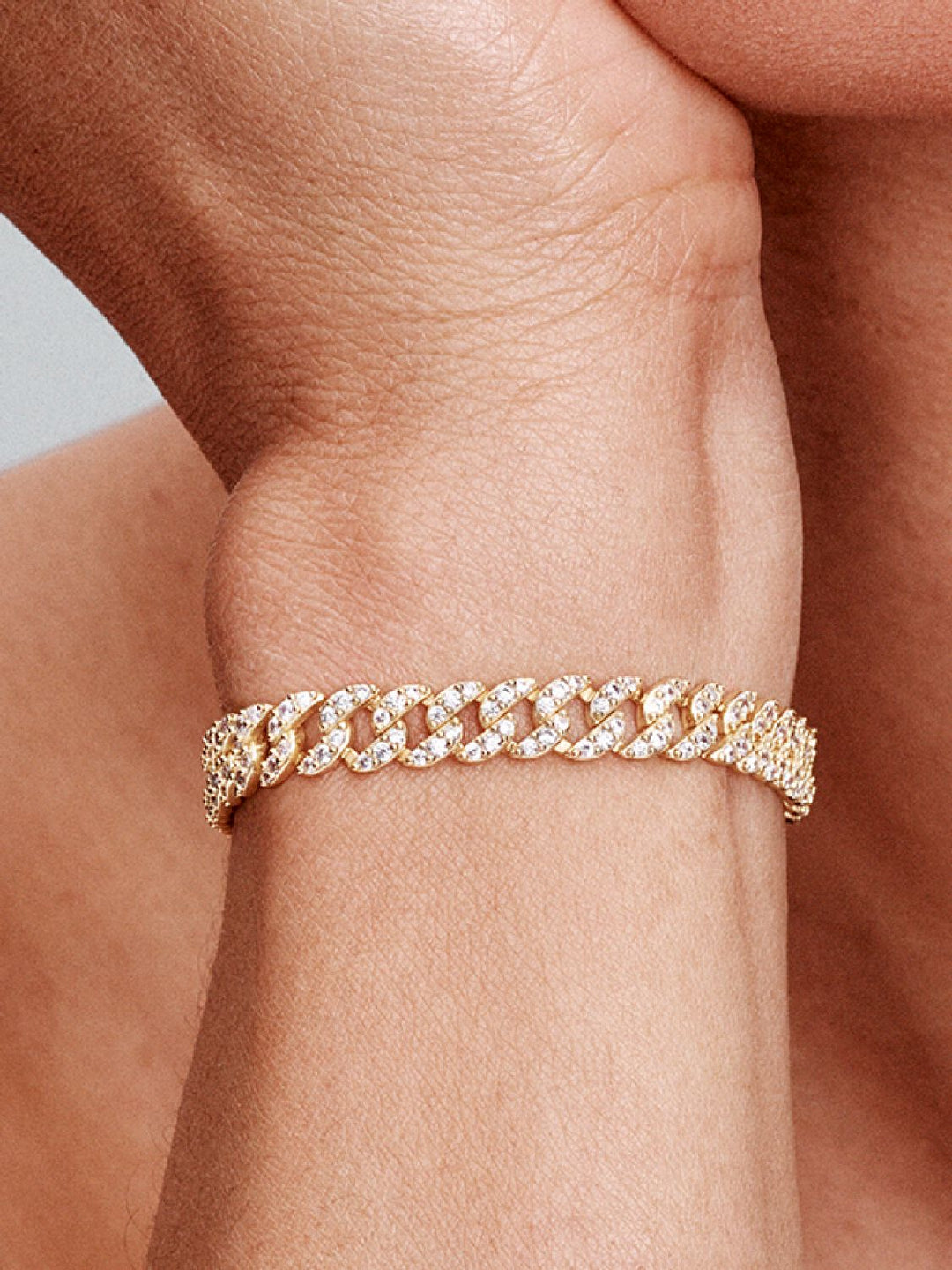 Orla & James - Gold Pave Cuban Bracelet