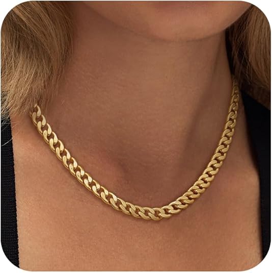 Orla & James - Gold Chunky Cuban Link Necklace
