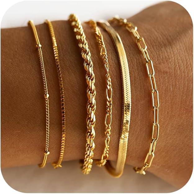 Orla & James - Gold Bracelet Set