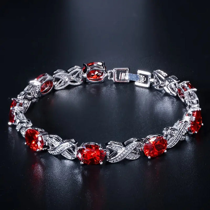 Orla & James- Flameaux Bracelet in White Gold