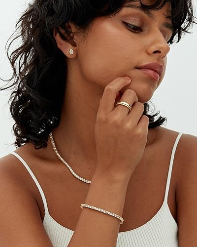 Orla & James - Gold Moissanite Tennis Bracelet