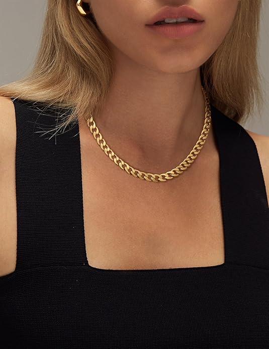 Orla & James - Gold Chunky Cuban Link Necklace