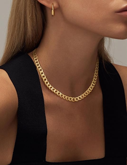 Orla & James - Gold Chunky Cuban Link Necklace