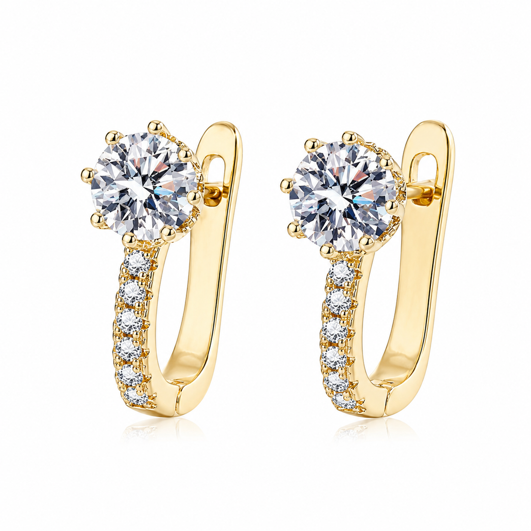 Orla & James - Gold Huggie Earrings
