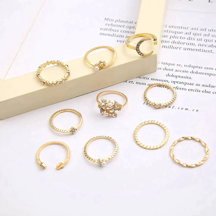 Orla & James- Silver and Gold Ring Set (10 Pairs)