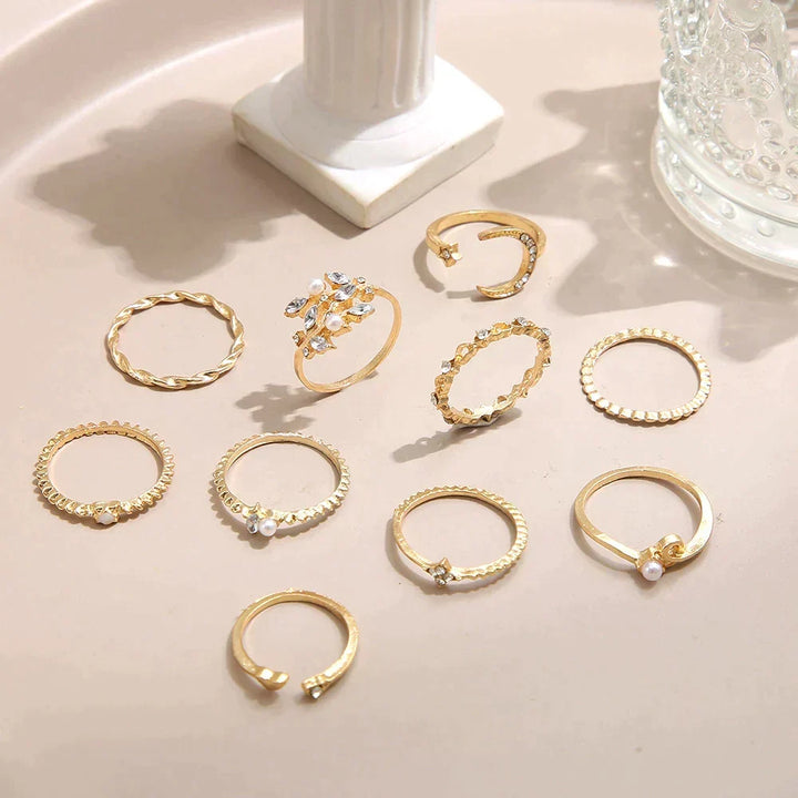 Orla & James- Silver and Gold Ring Set (10 Pairs)