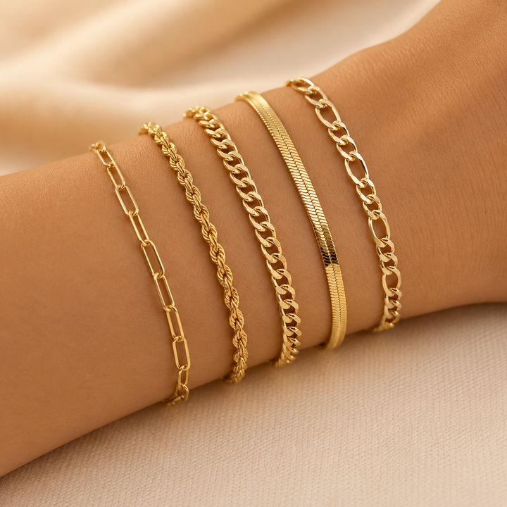Orla & James - Gold Bracelet Set