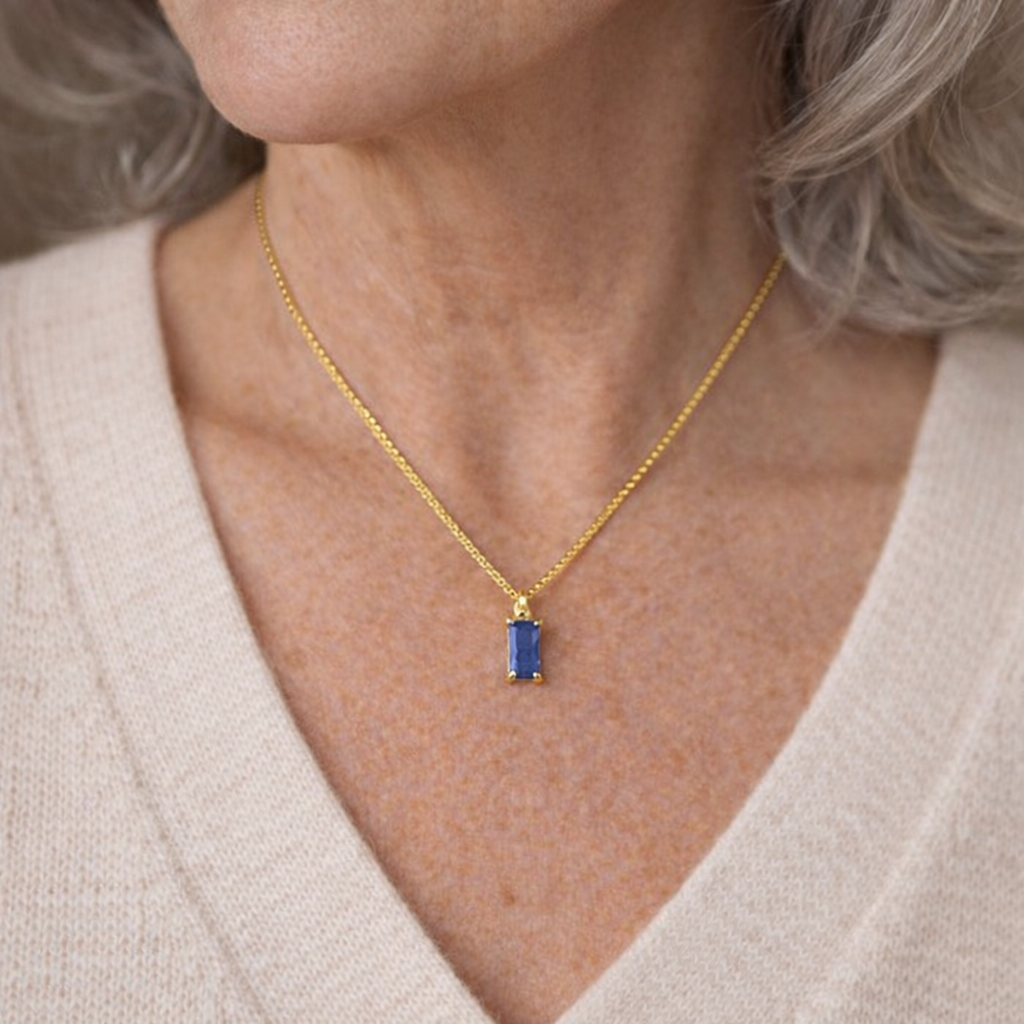 Orla & James - Minimalist Sapphire Pendant Necklace