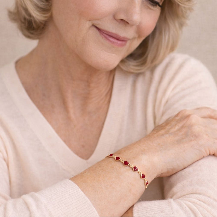 Orla & James - Garnetelle Bracelet in Gold