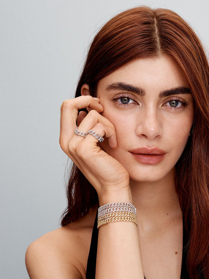 Orla & James - Gold Pave Cuban Bracelet
