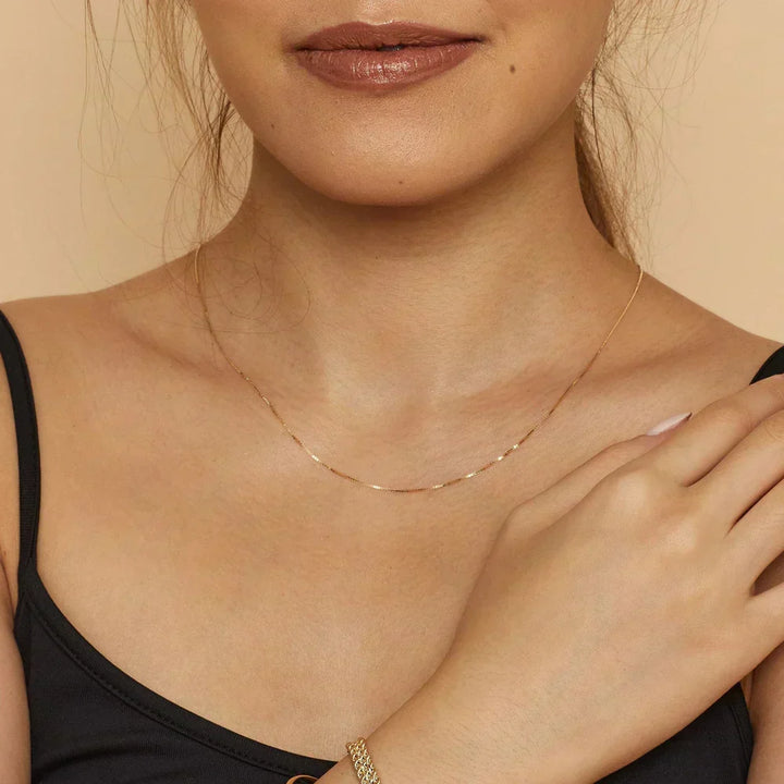 Orla & James - Gold Box Necklace