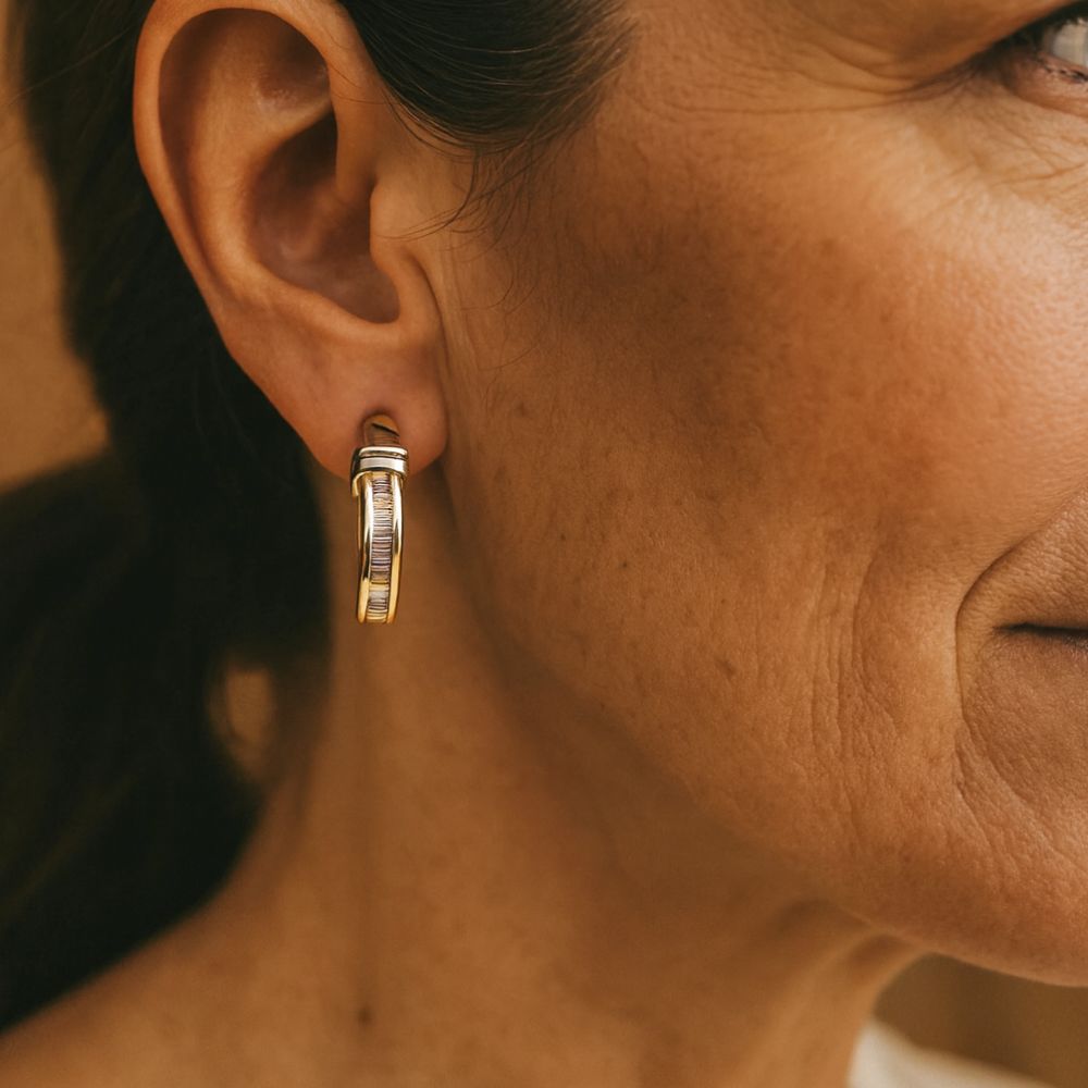 Orla & James - Vintage Gold and Diamond Earrings