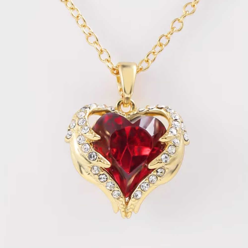 Orla & James - Ruby Heart Necklace