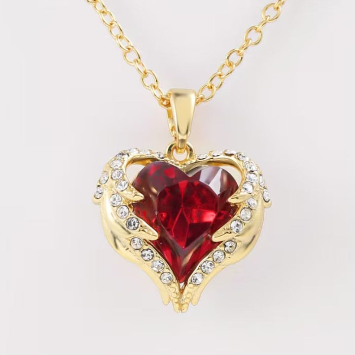 Orla & James - Ruby Heart Necklace