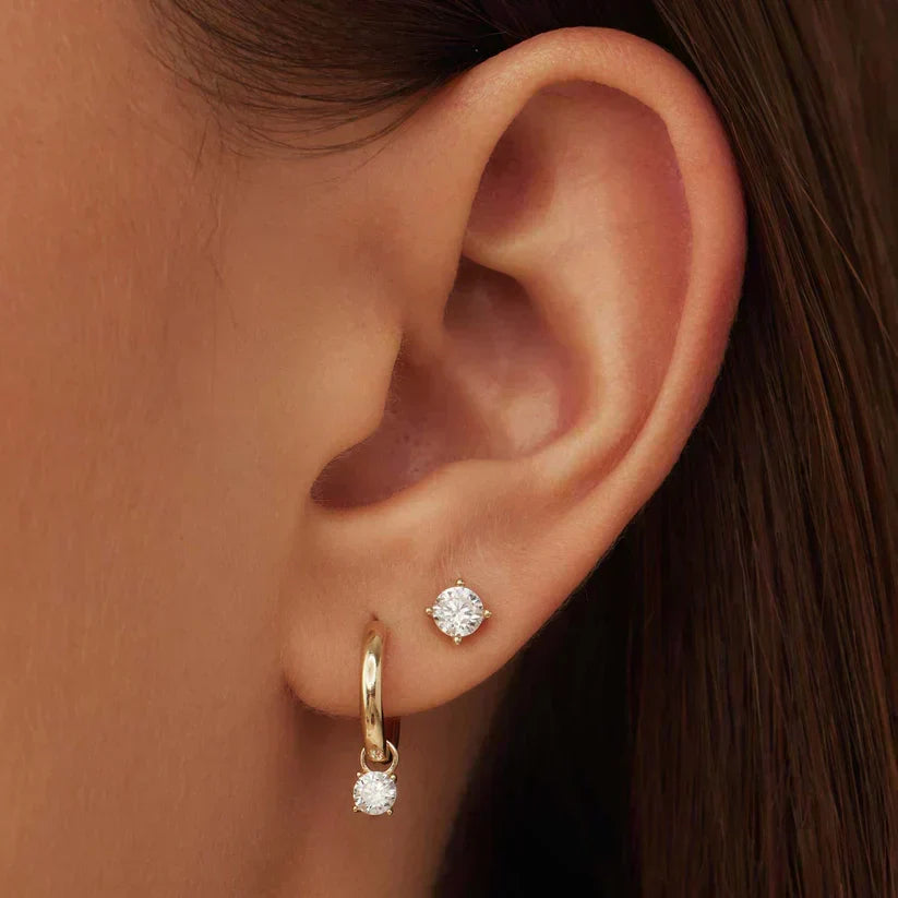 Orla & James - Gold Stone Stud Earrings
