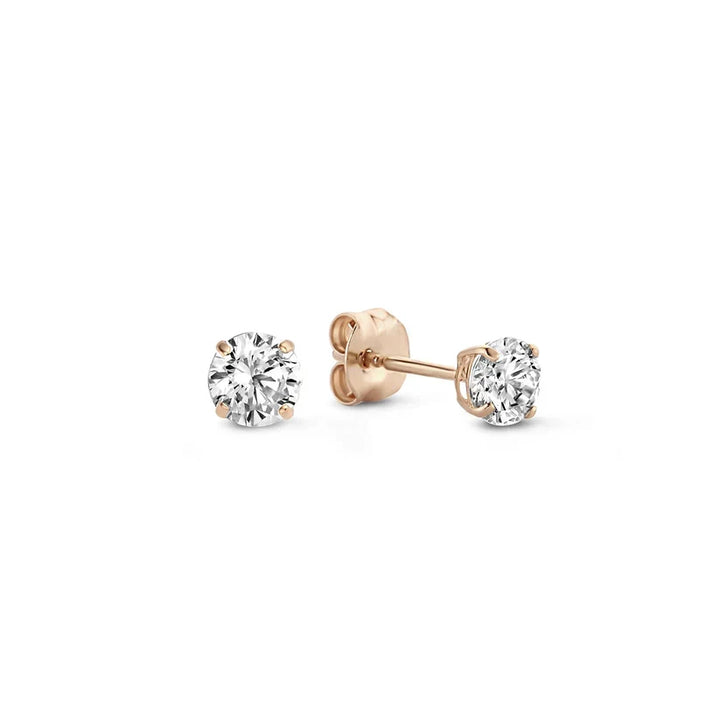 Orla & James - Gold Stone Stud Earrings