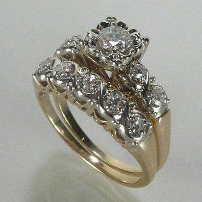 Orla & James - Vintage Sparkling Gold Ring