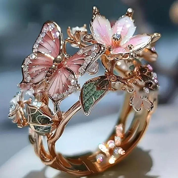 Orla & James - Butterfly Ring with Zirconia