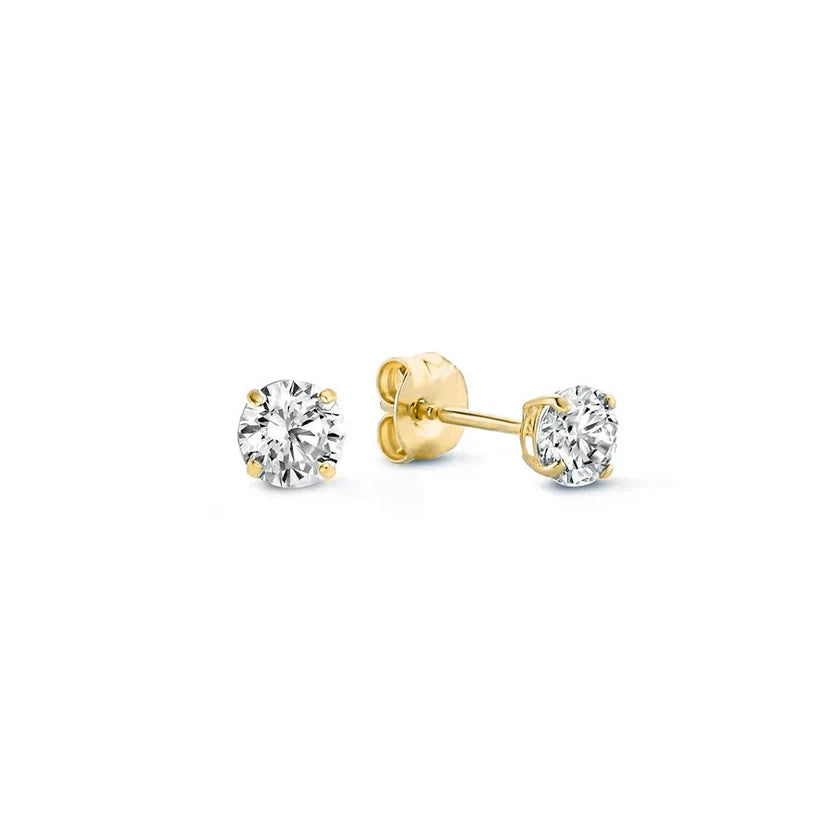 Orla & James - Gold Stone Stud Earrings