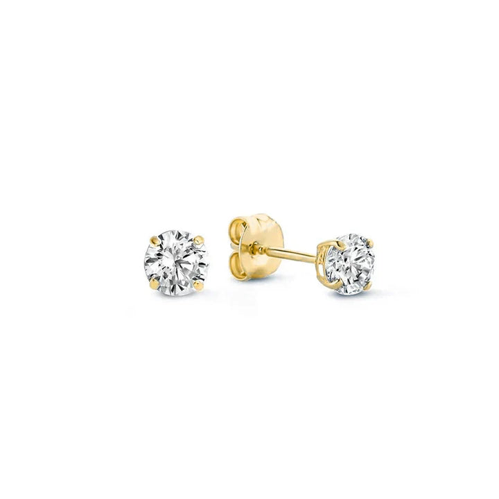 Orla & James - Gold Stone Stud Earrings