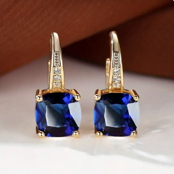 Orla & James - Mystic Sapphire Stone Hoop Earrings