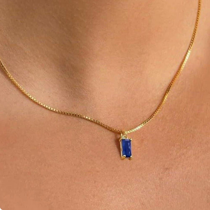 Orla & James - Minimalist Sapphire Pendant Necklace