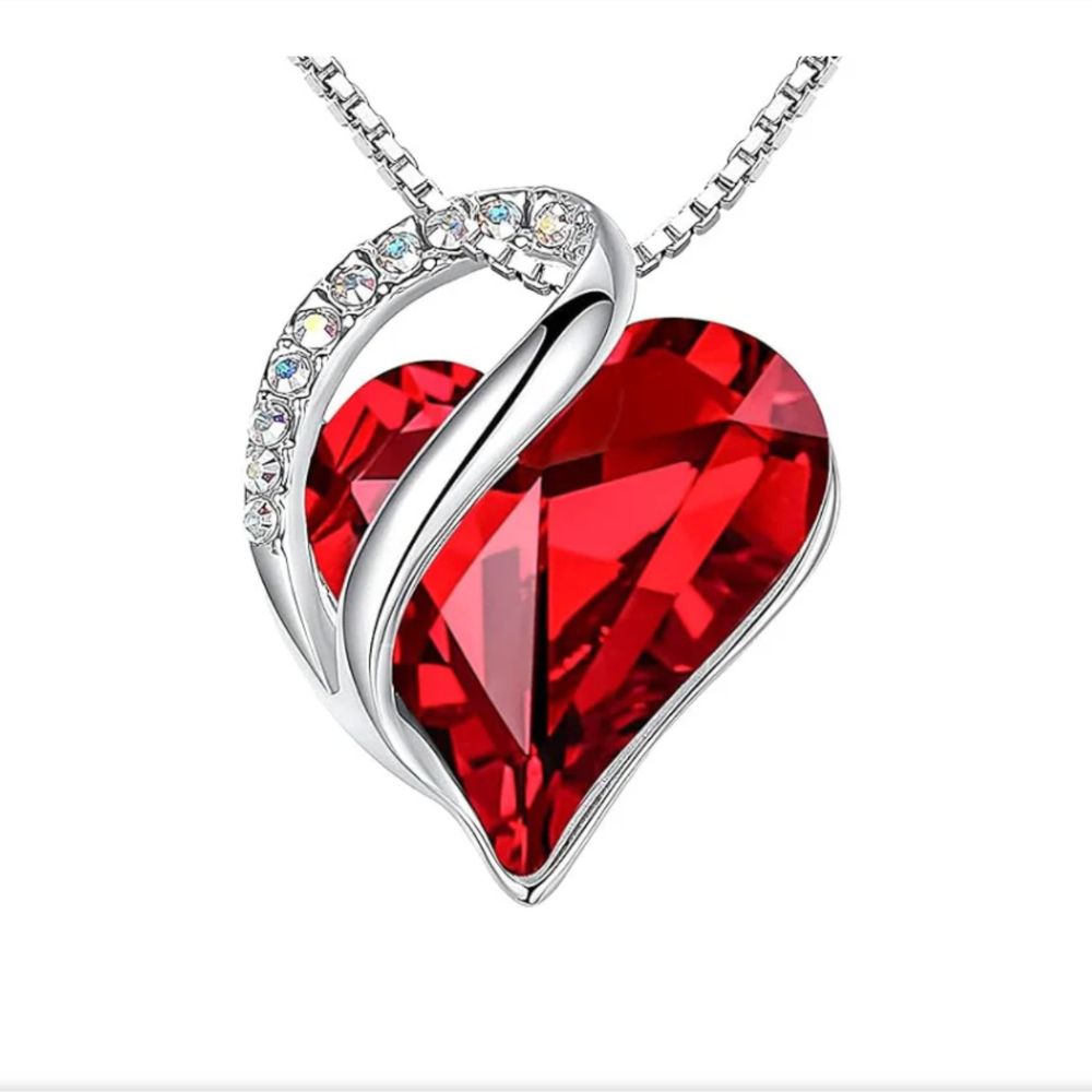 Orla & James - Infinity Heart Ruby Necklace