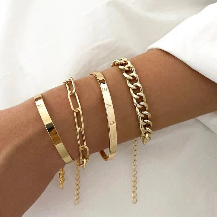 Orla & James - Gold Bracelet Set