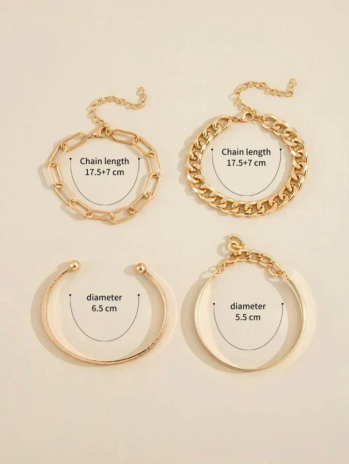 Orla & James - Gold Bracelet Set